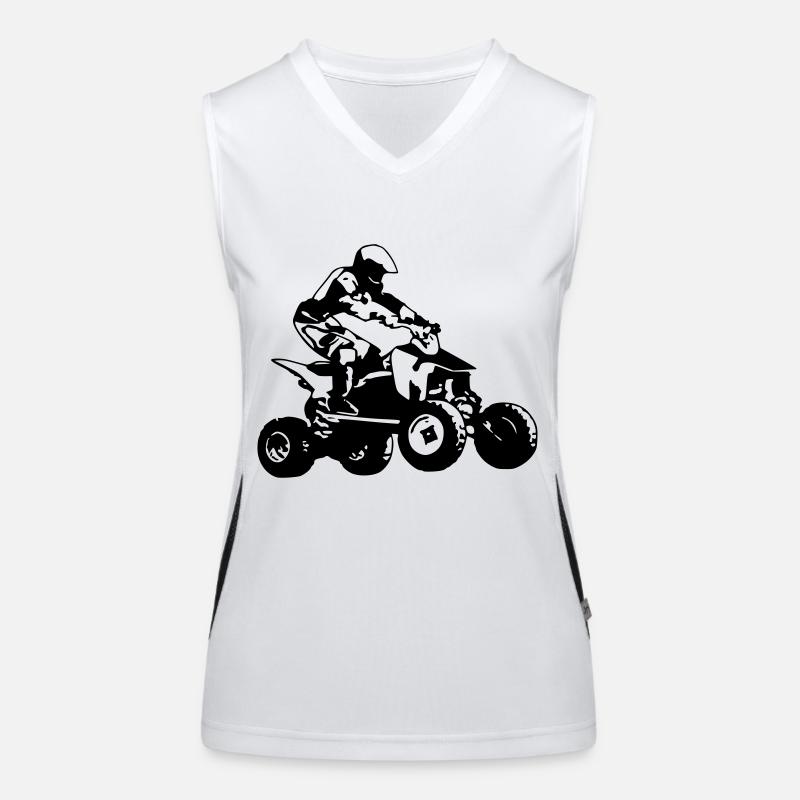 Quad 1 ATV Funktionelles Kontrast-Tank Top für Frauen