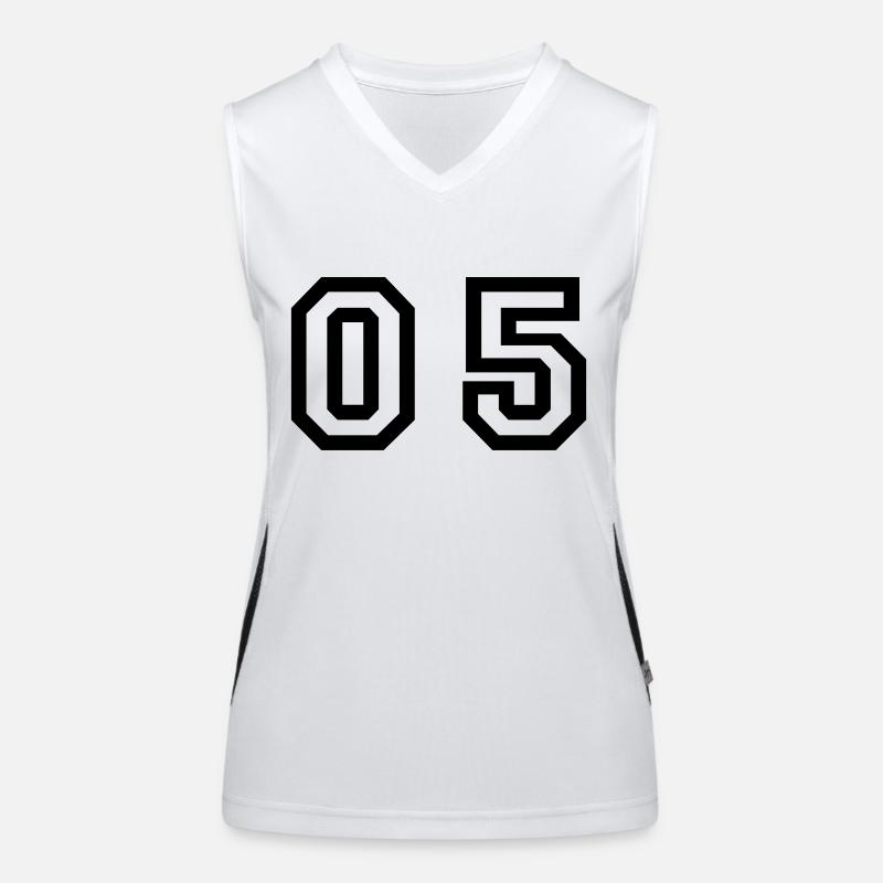 Nummer - 05 - null fünf Funktionelles Kontrast-Tank Top für Frauen