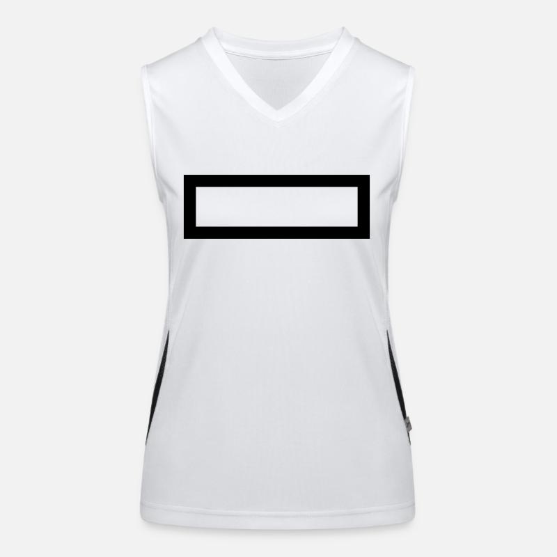 Rectangle Débardeur respirant contrasté Femme