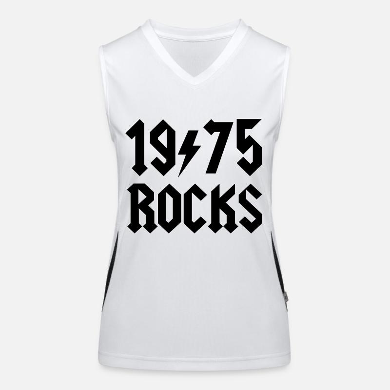 1975 rocks Funktionelles Kontrast-Tank Top für Frauen