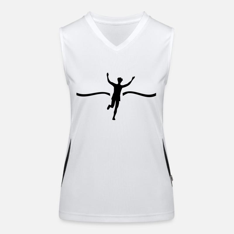 Läufer Sieger Funktionelles Kontrast-Tank Top für Frauen