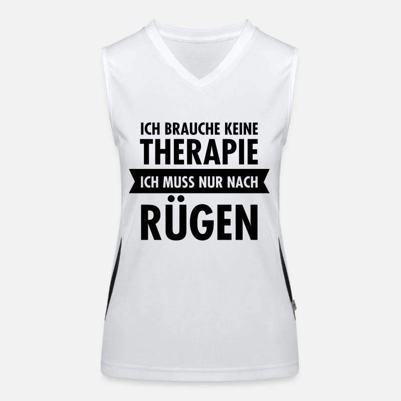Therapie - Rügen Funktionelles Kontrast-Tank Top für Frauen