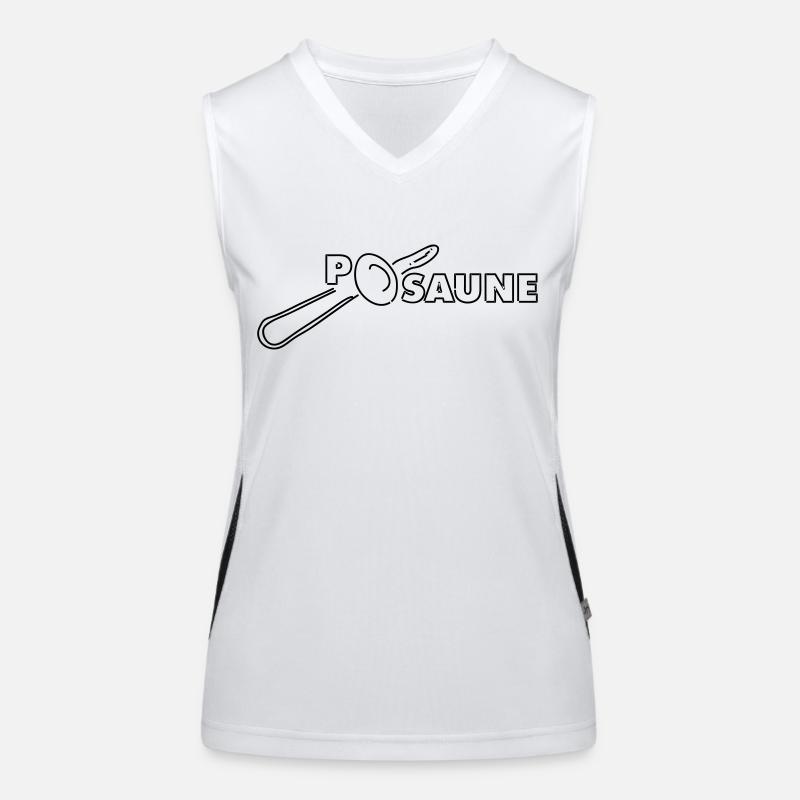 posaune Funktionelles Kontrast-Tank Top für Frauen