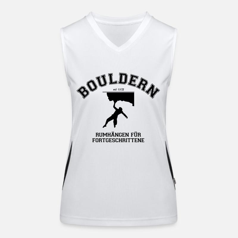 Bouldern Funktionelles Kontrast-Tank Top für Frauen