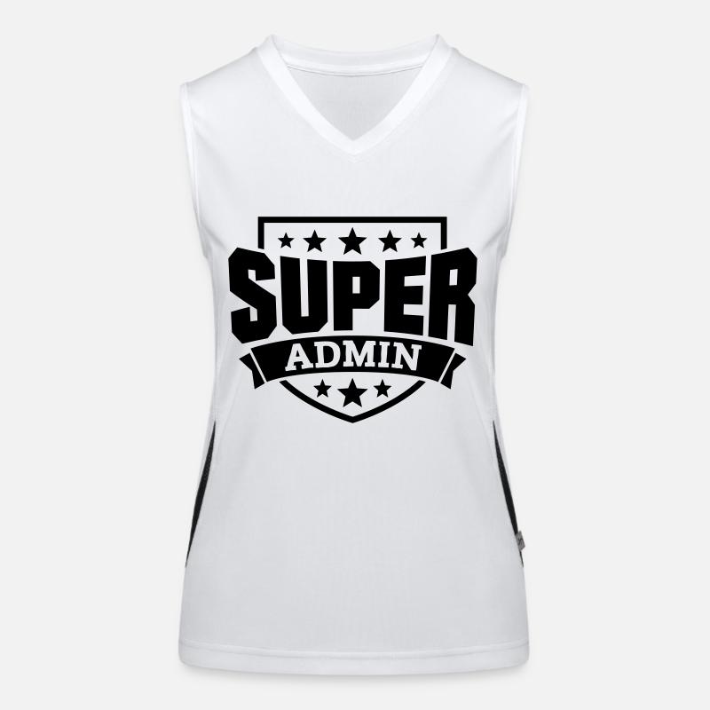 Super Admin Funktionelles Kontrast-Tank Top für Frauen