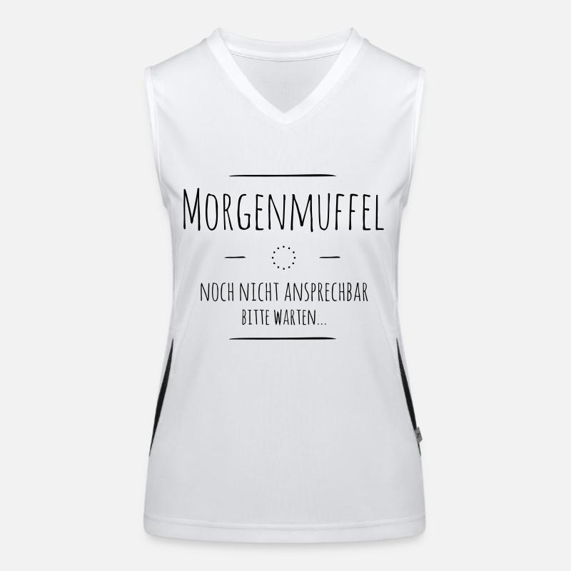 Morgenmuffel Funktionelles Kontrast-Tank Top für Frauen