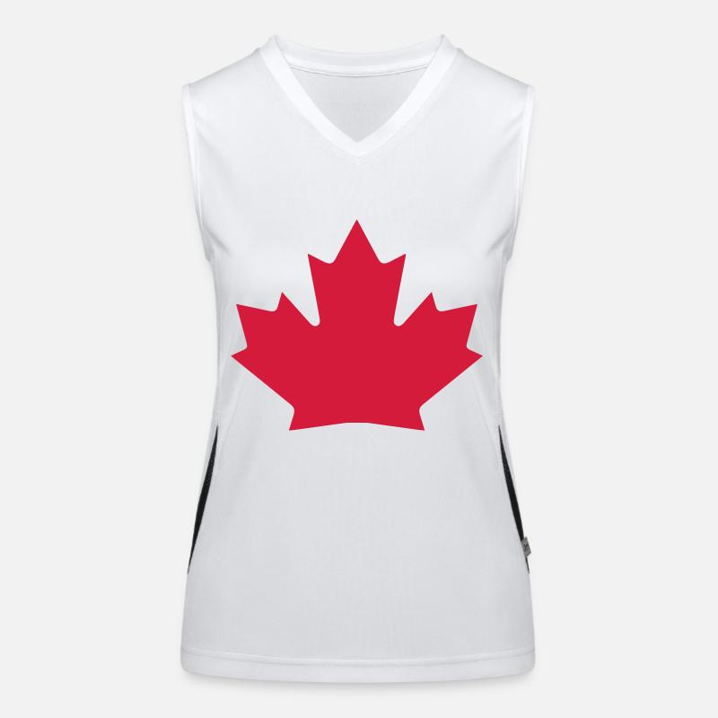 Canada Maple Leaf Funktionelles Kontrast-Tank Top für Frauen