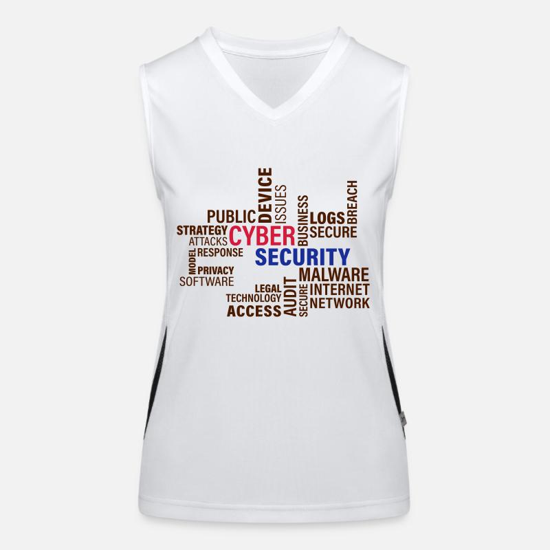 Cyber Security Funktionelles Kontrast-Tank Top für Frauen