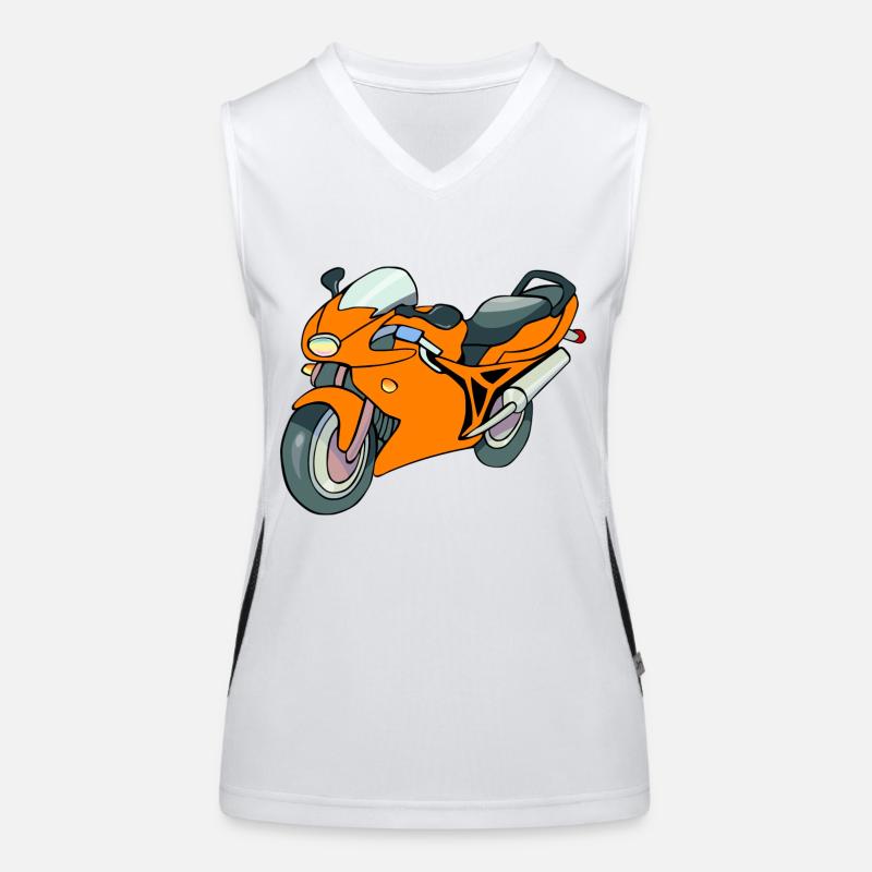 Motorcycle racing motorcycle Women's Functional Contrast Tank Top