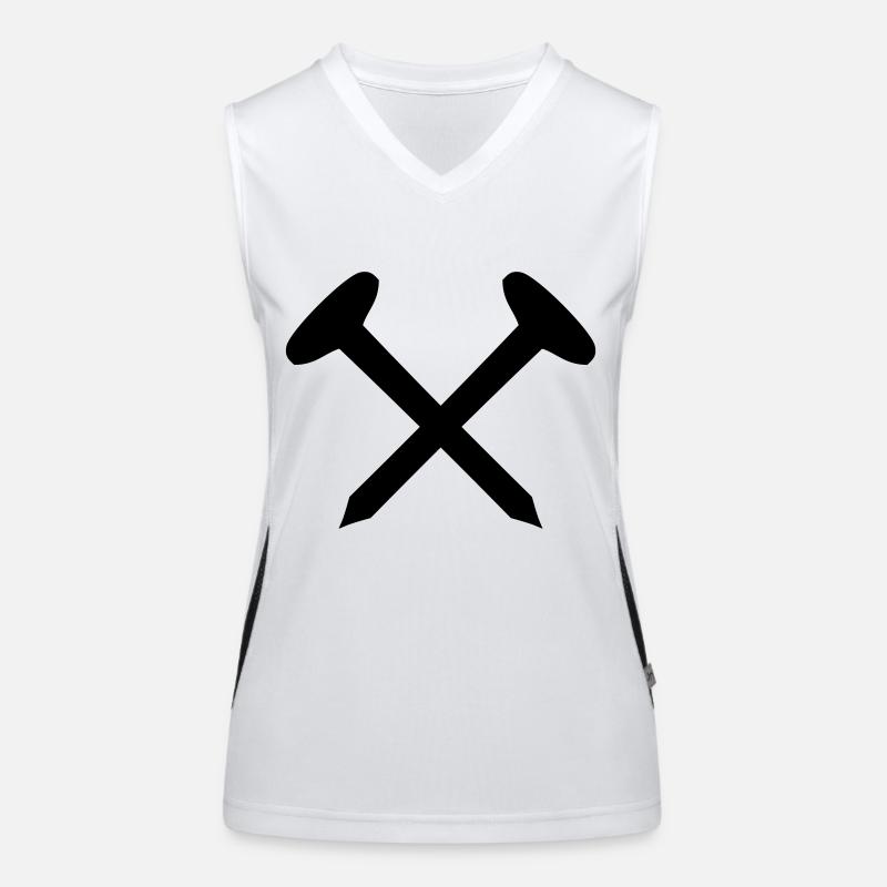 nails pins Débardeur respirant contrasté Femme