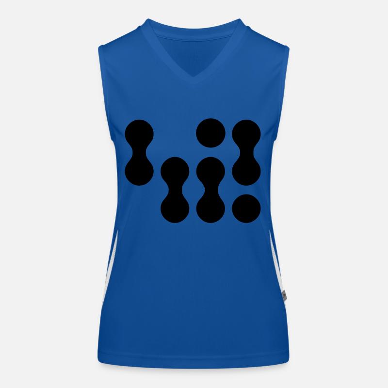 42 (weißer Text) EPS Funktionelles Kontrast-Tank Top für Frauen