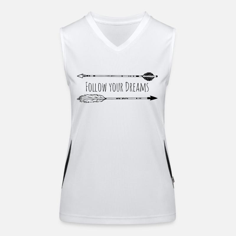 Follow Your Dreams - arrows Women's Functional Contrast Tank Top