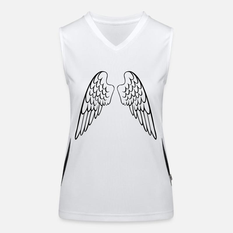 Winged Angel Funktionelles Kontrast-Tank Top für Frauen