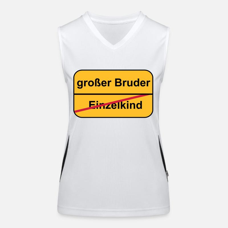 großer Bruder Funktionelles Kontrast-Tank Top für Frauen