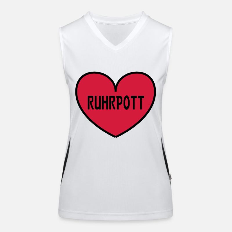 Ruhr heart Women's Functional Contrast Tank Top