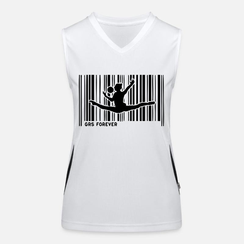 code barre grs gymnastique Débardeur respirant contrasté Femme