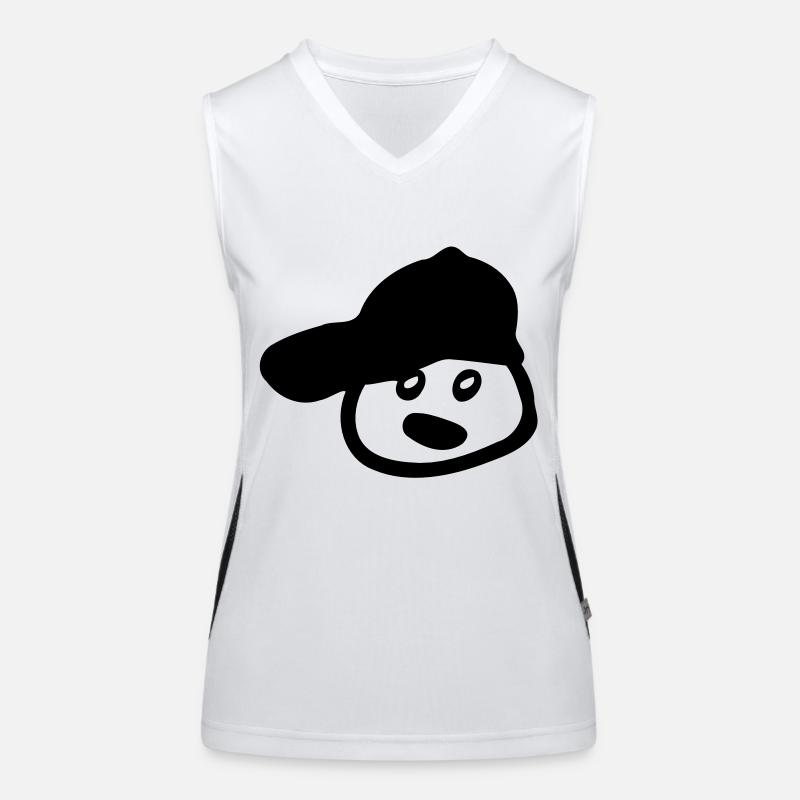 Boy in hat Women's Functional Contrast Tank Top