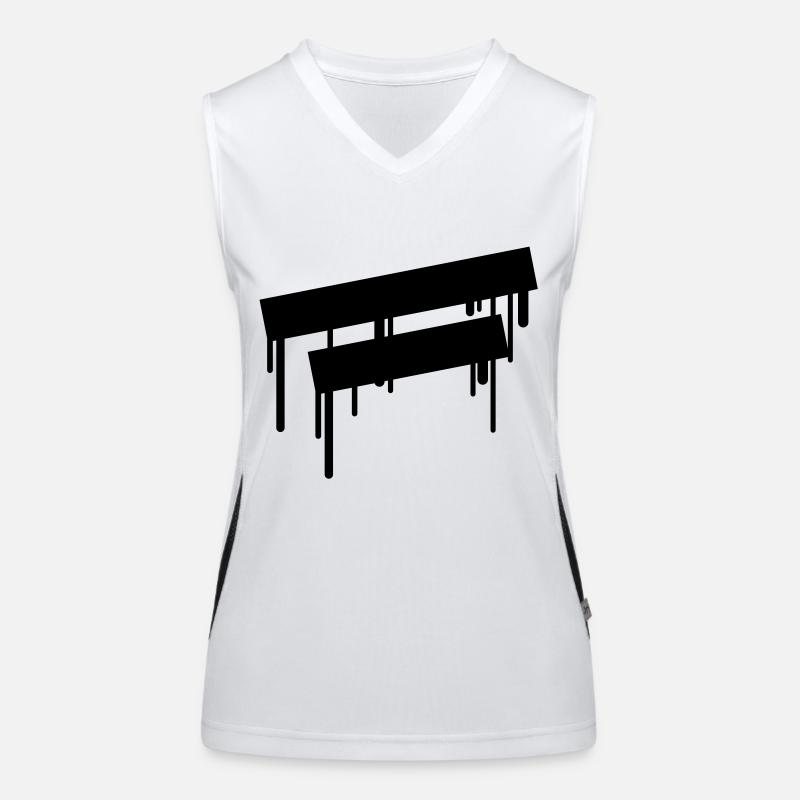 2_empty_graffiti_frames Funktionelles Kontrast-Tank Top für Frauen