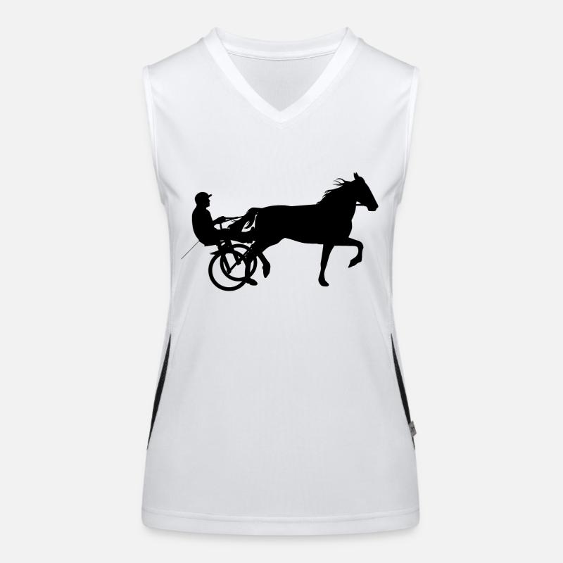 Courses hippiques courses hippiques Débardeur respirant contrasté Femme