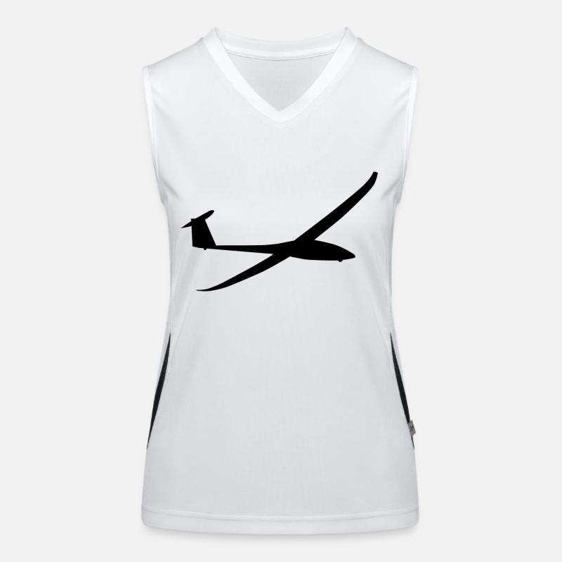 Glider glider sailing plane Women's Functional Contrast Tank Top