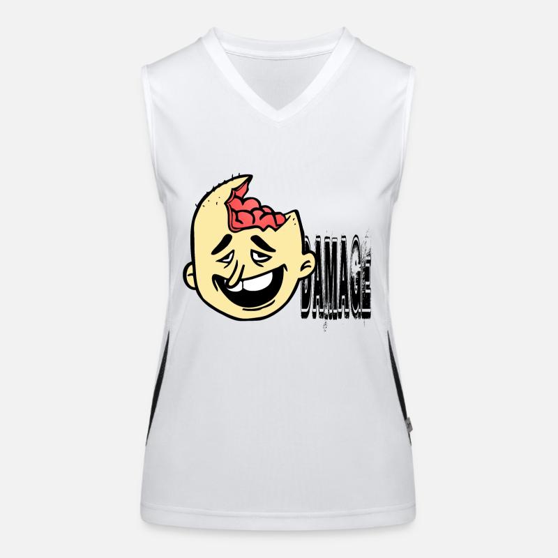 Stupid obstructs idiot Women's Functional Contrast Tank Top