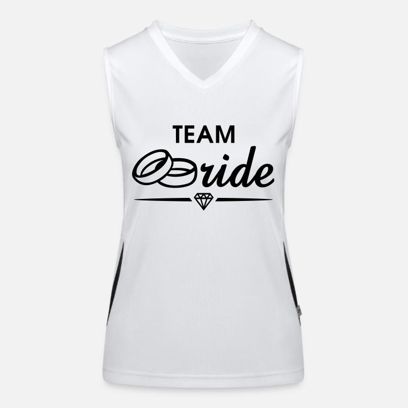 TEAM Bride Diamond Funktionelles Kontrast-Tank Top für Frauen