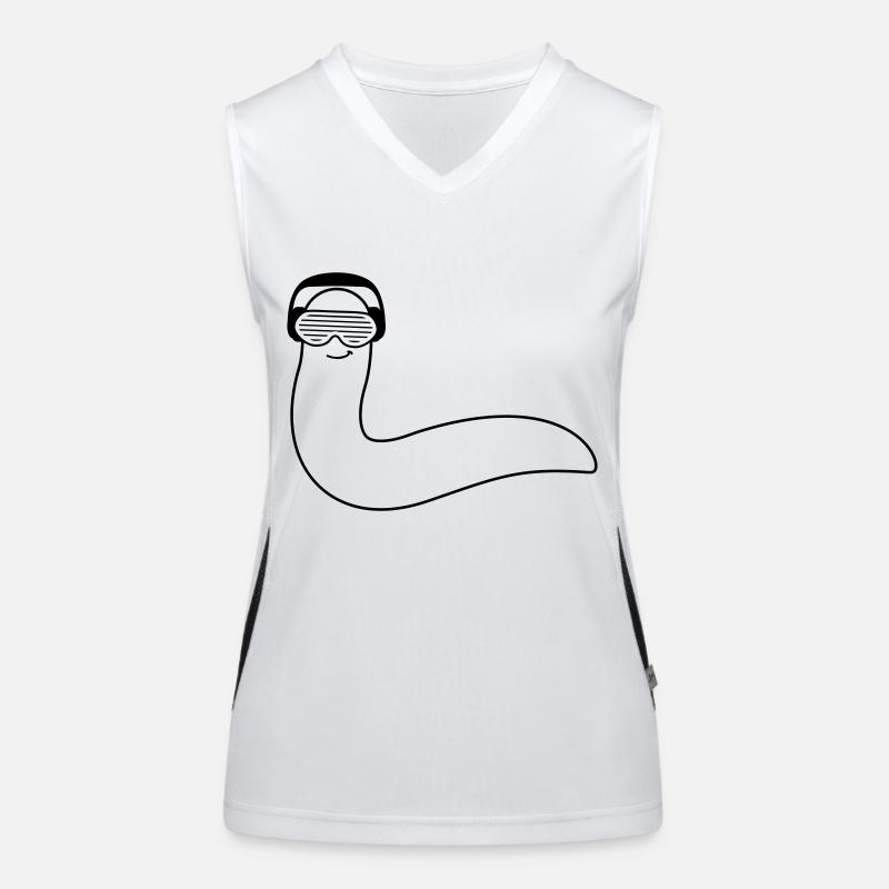 funky_dj_worm Women's Functional Contrast Tank Top