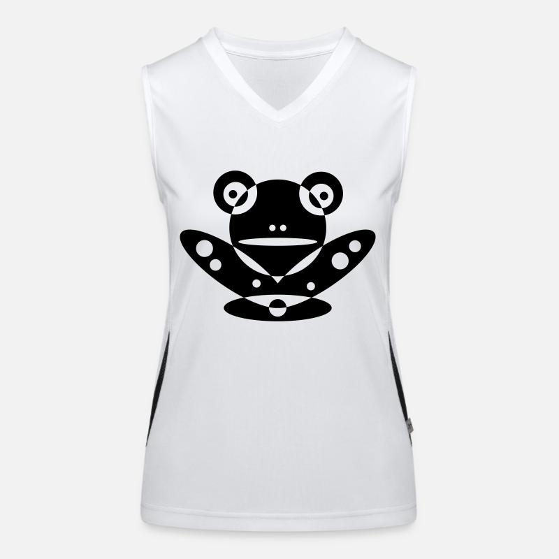 FROSCH abstrakt Funktionelles Kontrast-Tank Top für Frauen