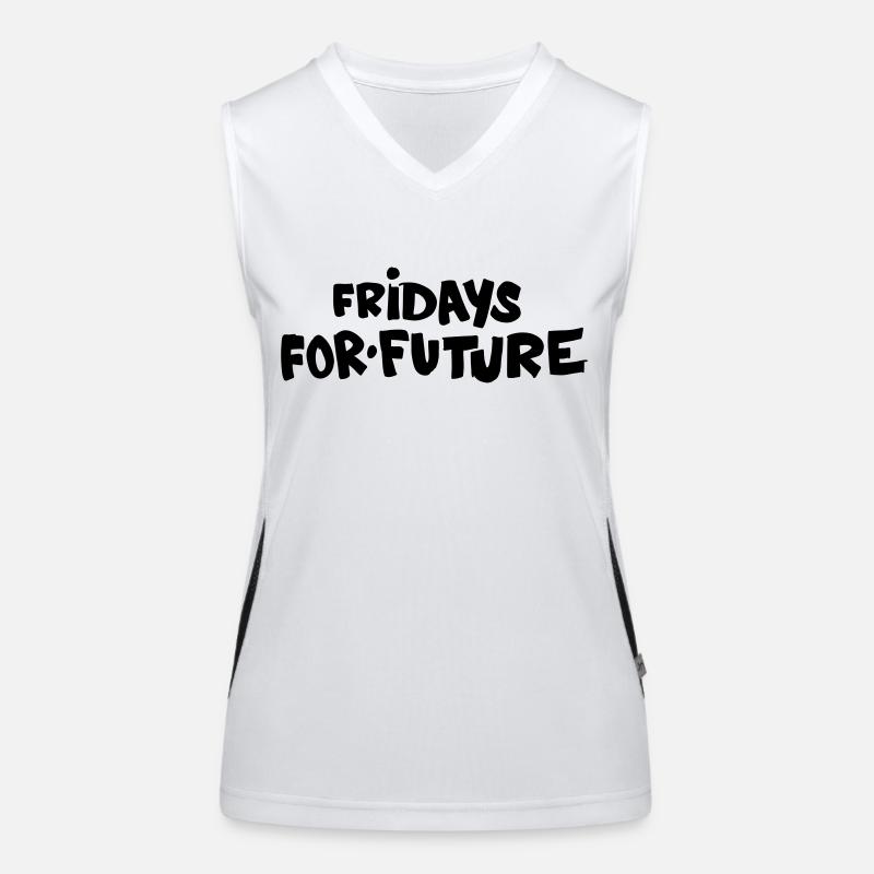 Fridays for Future Funktionelles Kontrast-Tank Top für Frauen