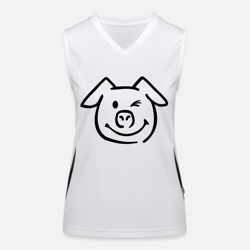 Cochon Débardeur respirant contrasté Femme