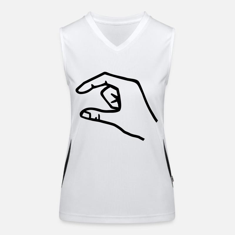 Hand Funktionelles Kontrast-Tank Top für Frauen