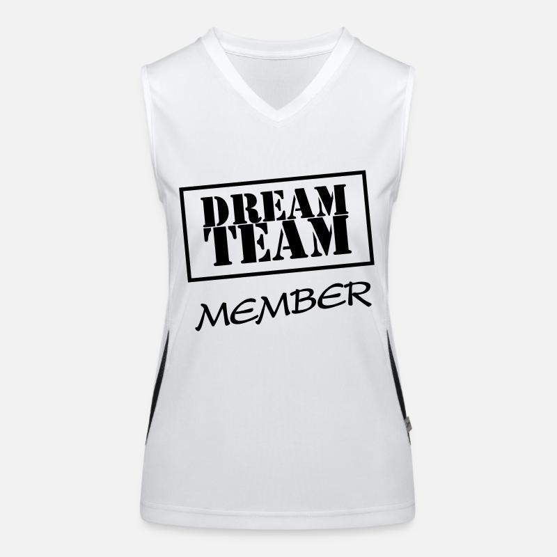 Dream Team Member Funktionelles Kontrast-Tank Top für Frauen