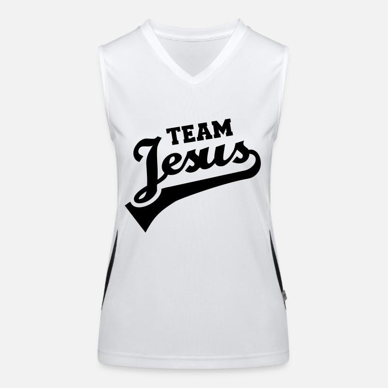 Jesus Funktionelles Kontrast-Tank Top für Frauen