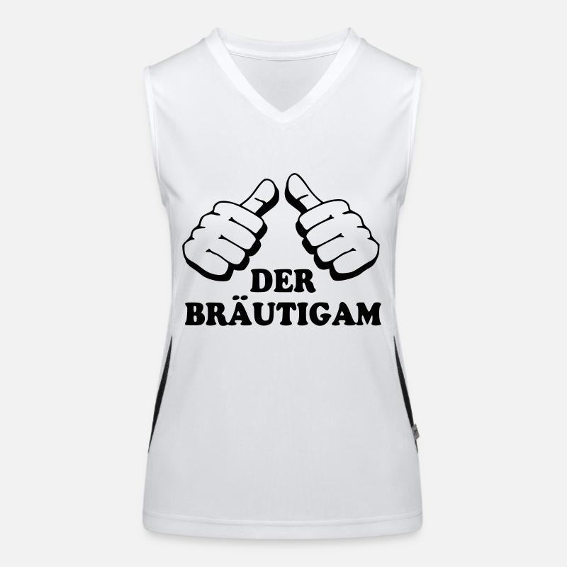 der__braeutigam Funktionelles Kontrast-Tank Top für Frauen