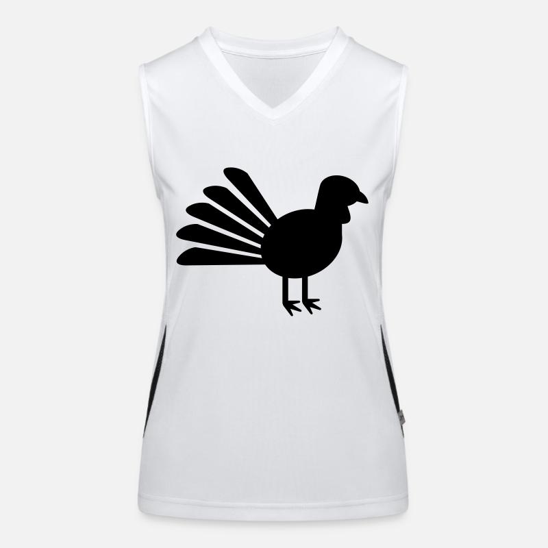 Truthahn Funktionelles Kontrast-Tank Top für Frauen