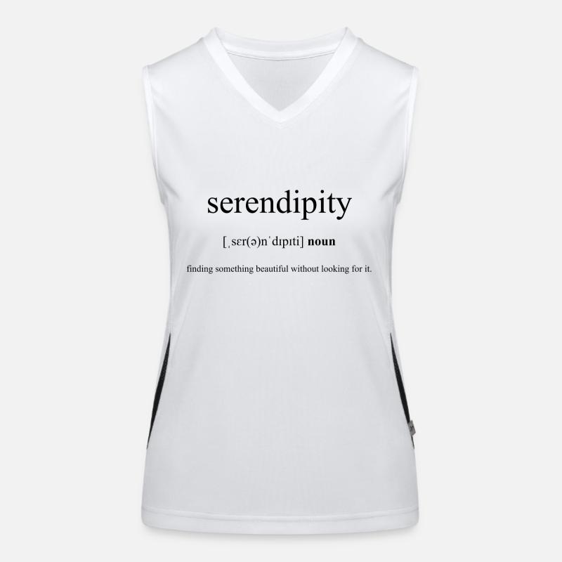 Serendipity (Entdeckung) Definition Dictionary Women's Functional Contrast Tank Top