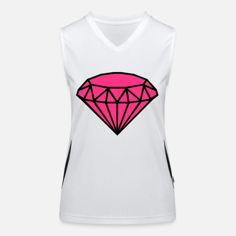 Diamant Funktionelles Kontrast-Tank Top für Frauen