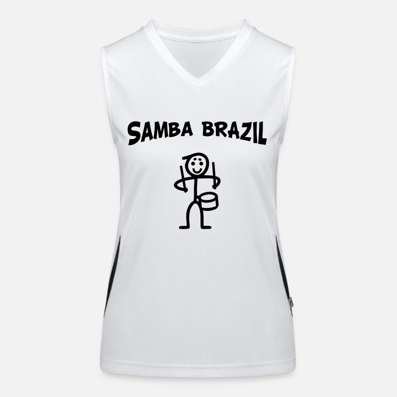 Samba Brazil Funktionelles Kontrast-Tank Top für Frauen