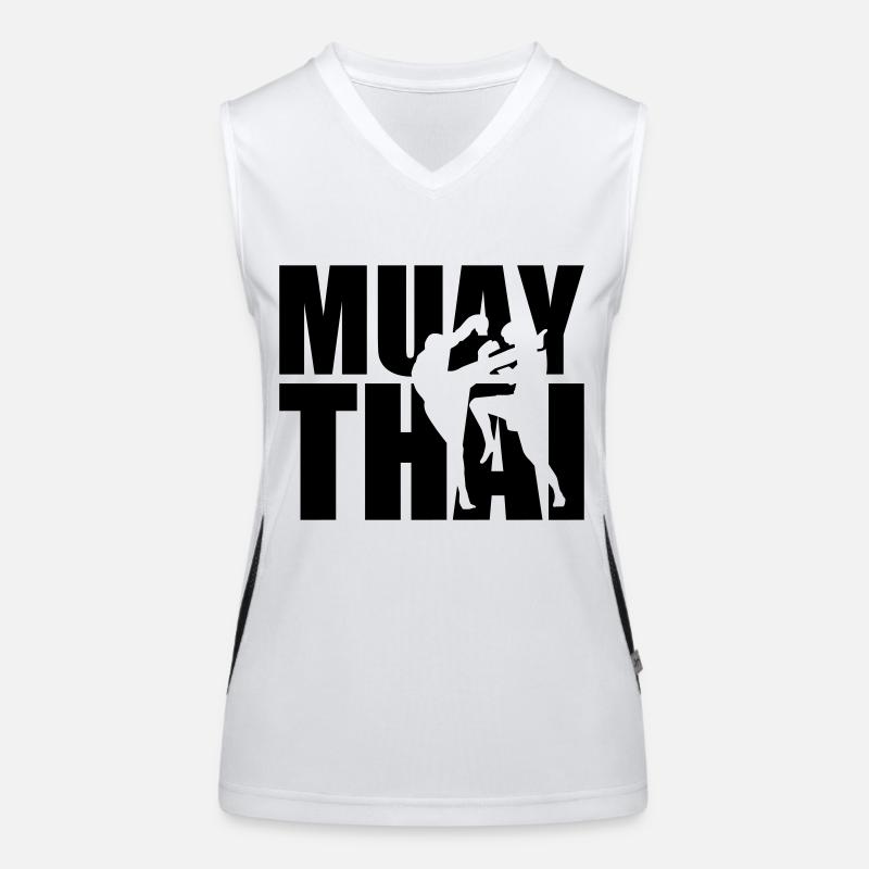 Muay Thai Débardeur respirant contrasté Femme
