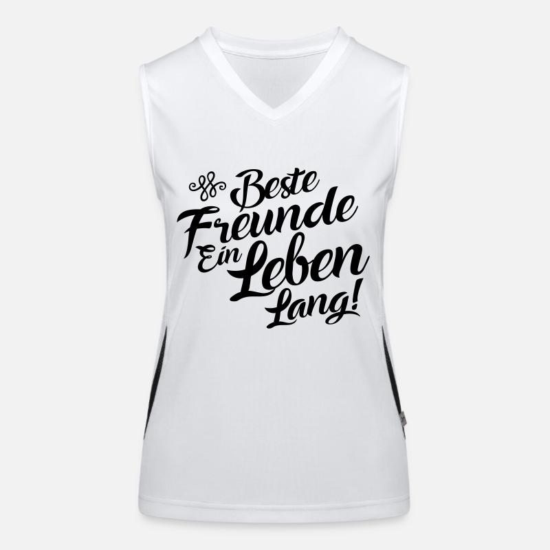 beste freunde ein leben Funktionelles Kontrast-Tank Top für Frauen