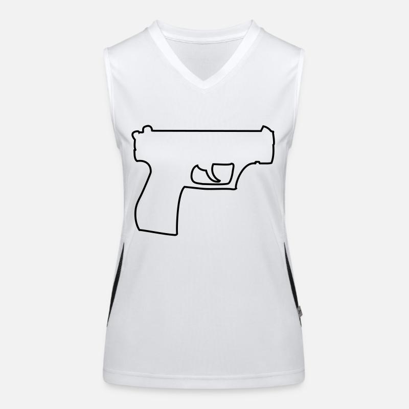 pistolet Débardeur respirant contrasté Femme