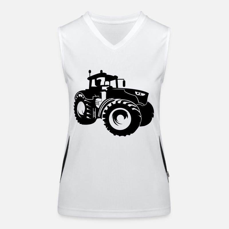 traktor Funktionelles Kontrast-Tank Top für Frauen