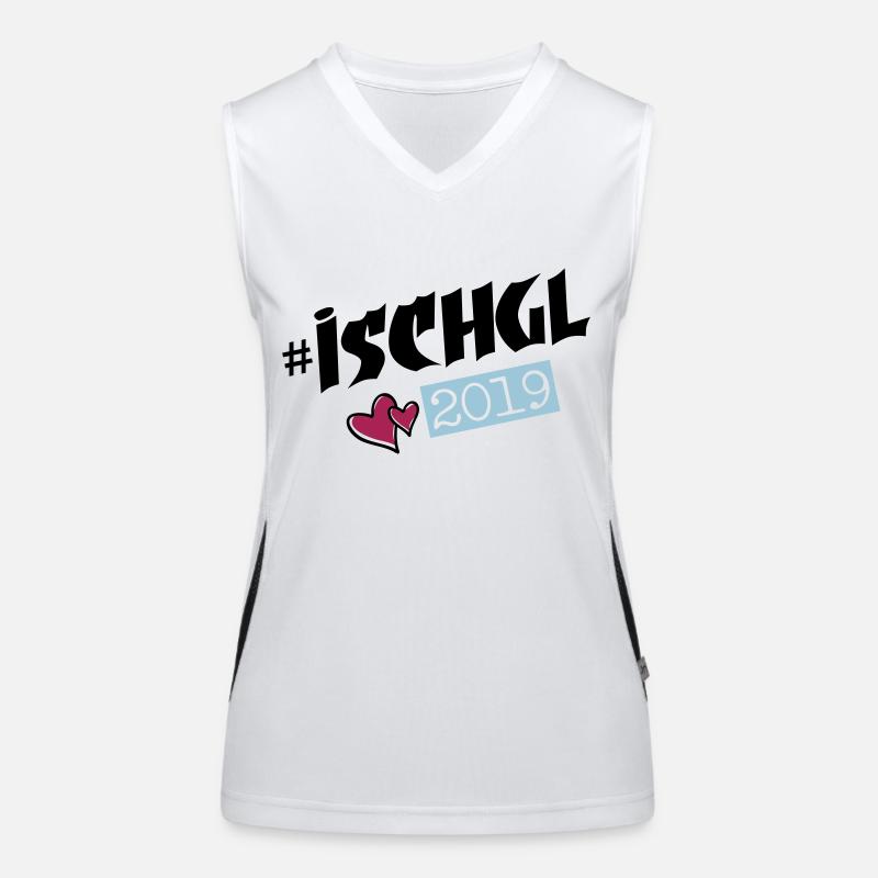 ischgl 2019 herzchen Funktionelles Kontrast-Tank Top für Frauen