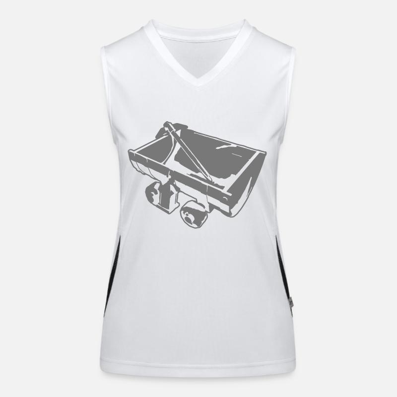 Spitzhacke und Lore Funktionelles Kontrast-Tank Top für Frauen