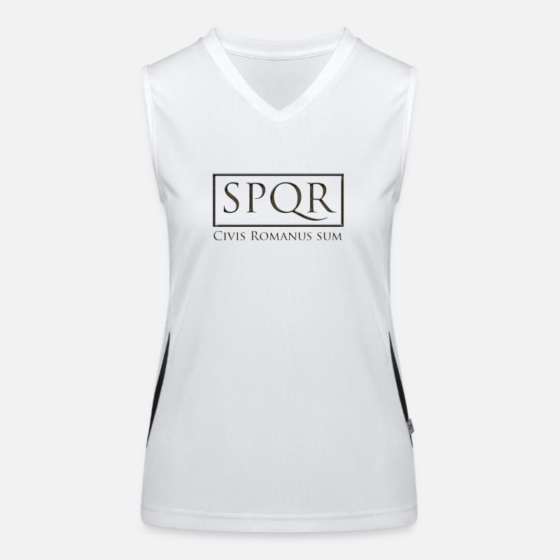 Poisson-chat Civis Romanus (noir) Débardeur respirant contrasté Femme