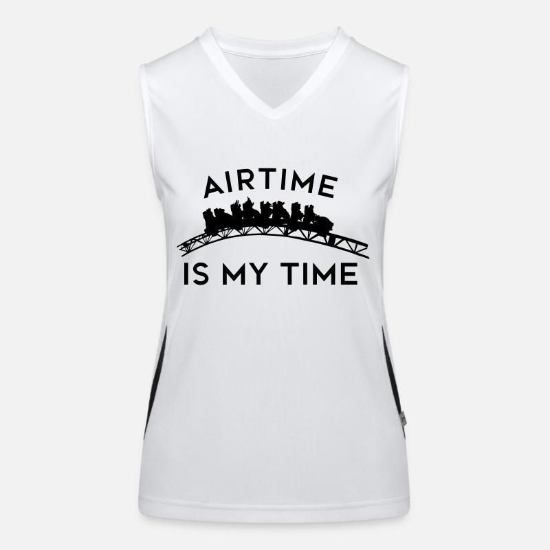 Airtime is my time Débardeur respirant contrasté Femme