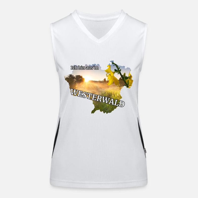 Ich bin aus´m Westerwald Funktionelles Kontrast-Tank Top für Frauen