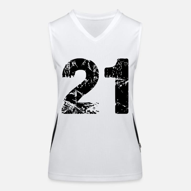 21 Funktionelles Kontrast-Tank Top für Frauen