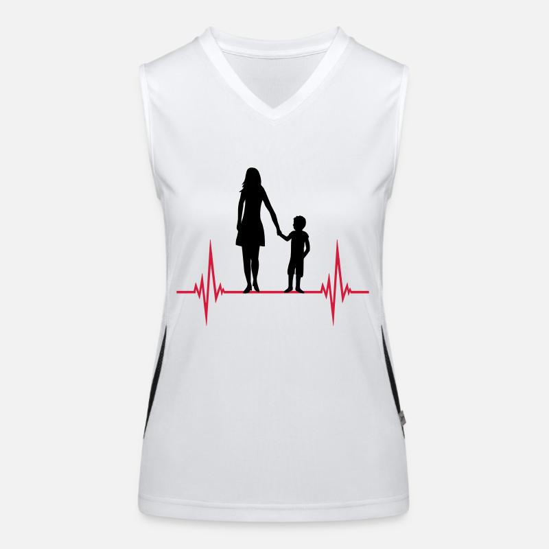 Mama Sohn Puls Funktionelles Kontrast-Tank Top für Frauen