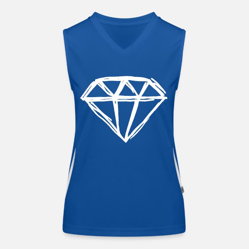 Diamant Débardeur respirant contrasté Femme